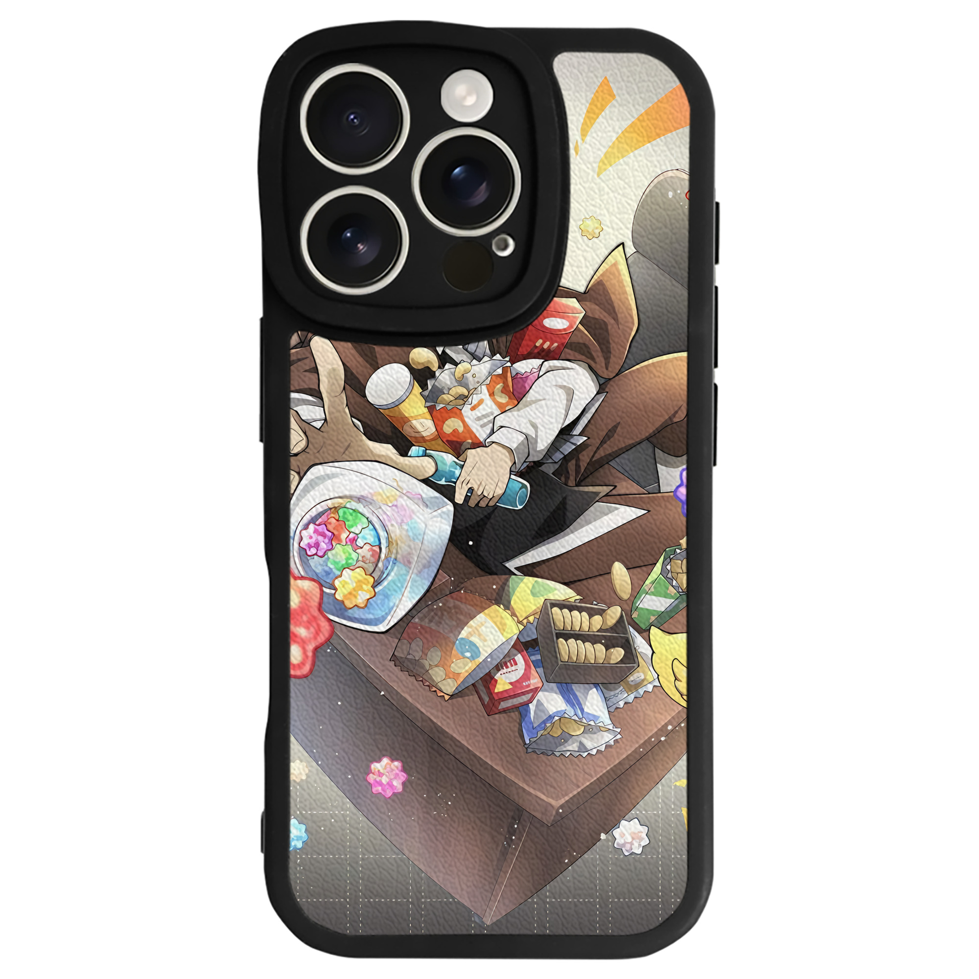 （画像用） 文豪ストレイドッグス Bungo Stray Dogs 【iPhone 16シリーズ対応】シリコンスマホケース（レザー調） 材質：シリコン